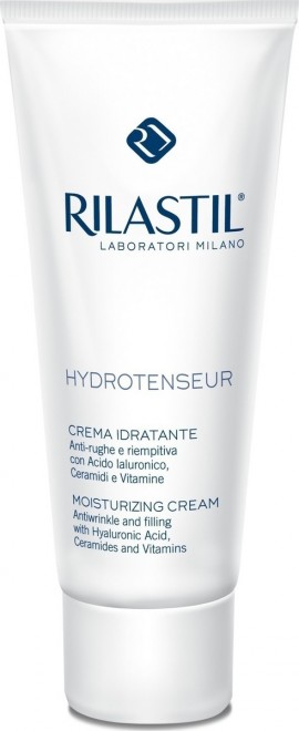 Rilastil Hydrotenseur Moisturizing Cream Αντιρυτιδική Κρέμα Προσώπου με ενυδατική δράση που λειαίνει τις ρυτίδες, για όλους τους τύπους δέρματος, 50ml