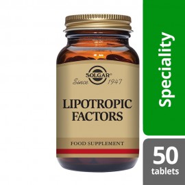 Solgar Lipotropic Factors Συμπλήρωμα Διατροφής για Έλεγχο του Σωματικού Βάρους - Ενισχύει το Μεταβολισμό του Λίπους & Βοηθά τη Μείωση της Χοληστερίνης, 50tabs