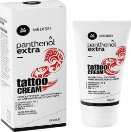 MEDISEI Panthenol Extra Tattoo Cream SPF15 Προστατευτική Καταπραϋντική Κρέμα Για Τατουάζ Με Αντιμικροβιακό Παράγοντα 100ml