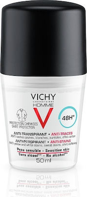 VICHY HOMME 48H Αποσμητικό για ευαίσθητες επιδερμίδες, 50ml