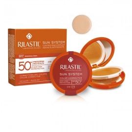 Rilastil Sun System Uniforming Compact Cream SPF50+ Shade 01 Beige Αντηλιακή Κρέμα Προσώπου για Ομοιομορφία Compact Foundation 10g