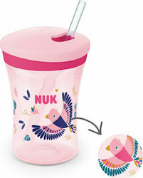 Nuk Evolution Action Cup Changes Color Εκπαιδευτικό Κύπελο Με Καλαμάκι 12m+ 230ml