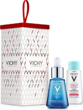Vichy Christmas Promo Mineral 89 με Probiotic Fractions Booster Ορό με Προβιοτικά για Ανάπλαση, 50ml & Purete Thermale Mineral Micellar Water Νερό Καθαρισμού, 100ml