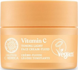 Natura Siberica Oblepikha C-Berrica Vitamin C Toning Light Face Cream-Fluid 50ml Λεπτόρρευστη Κρέμα Προσώπου Τόνωσης με Βιταμίνη C για Όλους τους Τύπους Επιδερμίδας