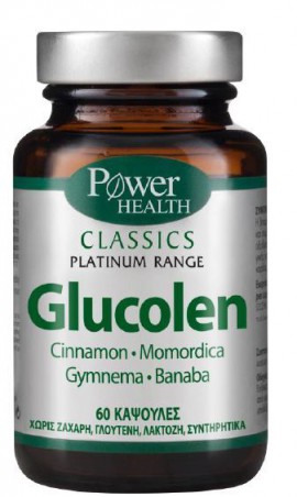 Power Health Classics Platinum Glucolen Συμπλήρωμα Διατροφής, Μοναδική Φόρμουλα για τη Μείωση & Διατήρηση της Χοληστερίνης 60 κάψουλες