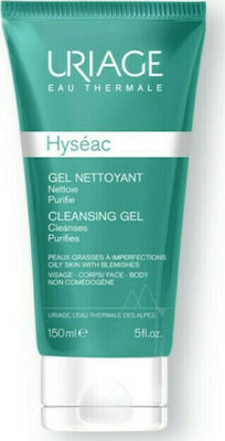 Uriage Hyseac Gel Nettoyant, Απαλό Καθαριστικό Τζελ για Λιπαρό Δέρμα με Ακμή 150ml