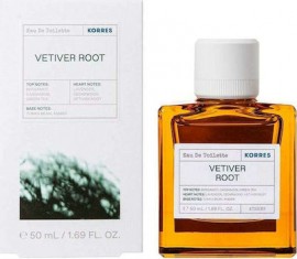 Korres Vetiver Root Eau de Toilette 50ml - Ανδρικό Άρωμα Mε Νότες Περγαμόντου & Πράσινου Τσαγιού