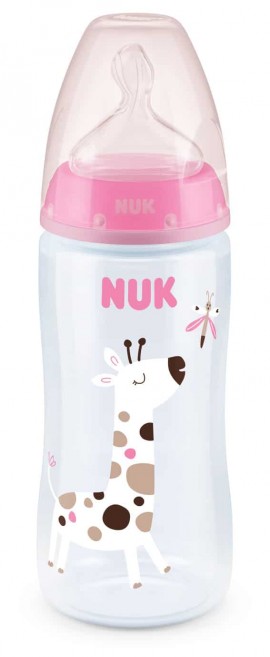 Nuk Πλαστικό Μπιμπερό First Choice με Θηλή Σιλικόνης 300ml για 6-18 μηνών