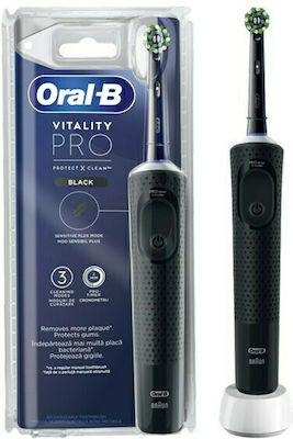 Oral-B Vitality Pro Black Ηλεκτρική Οδοντόβουρτσα Μαύρo Χρώμα 1τμχ