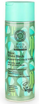 Natura Siberica Bereza Polar White Birch Clarifying Face Toner 200ml Τονωτική Λοσιόν Εξισορρόπησης με Λευκή Σημύδα, για Λιπαρή & Ακνεϊκή Επιδερμίδα