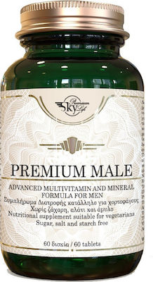 Sky Premium Life Male, Προηγμένη Φόρμουλα Πολυβιταμίνης & Μετάλλων Για Άνδρες, 60 tabs