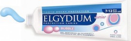 Elgydium Bubble Οδοντόπαστα για παιδιά 7-12 ετών 50ml. Σχεδιασμένη ώστε να προσφέρει στα δόντια του παιδιού την απαραίτητη ποσότητα φθορίου για αποτελεσματική προστασία, με γεύση τσιχλόφουσκας