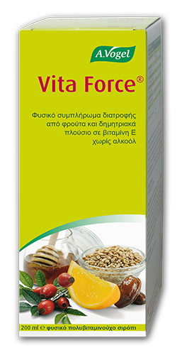 A. VOGEL Vita Force Φυτικό Συμπλήρωμα Διατροφής Πολυβιταμινούχο Σιρόπι από Φρούτα & Δημητριακά 200ml