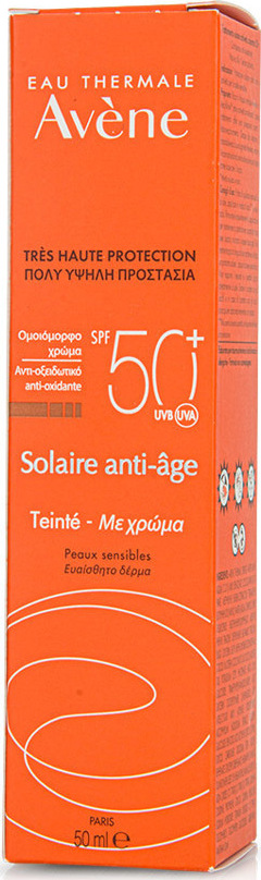 Avene Soins Solaires Anti-Age Teinte SPF50+ Αντηλιακή-Αντιγηραντική Κρέμα Προσώπου με Χρώμα 50ml