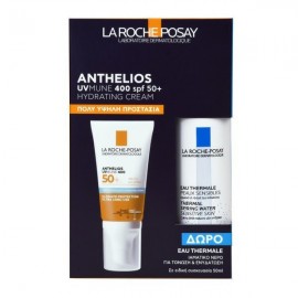 La Roche Posay Anthelios Uvmune 400 Αντηλιακή Ενυδατική Κρέμα SPF50+ 50ml & Δώρο Ιαματικό Νερό 50ml