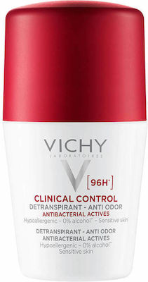 Vichy Clinical Control αποσμητικό, 96 ώρες προστασία κατά του ιδρώτα, Roll-on 50ml