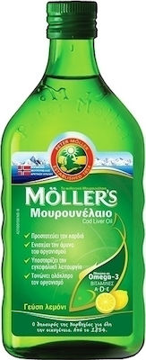 Mollers Cod Liver Oil 250ml Λεμόνι