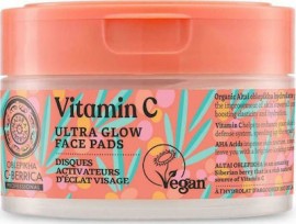 Natura Siberica Oblepikha C-Berrica Vitamin C Ultra Glow Face Pads 20 Τεμάχια Καθαριστικά Pads Προσώπου με Βιταμίνη C, Altai Ιπποφαές & AHA Acids