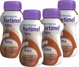 Nutricia Fortimel Extra Σοκολάτα Θρεπτικό Συμπλήρωμα Διατροφής σε Υγρή Μορφή Υψηλής Περιεκτικότητας σε Πρωτεϊνη, 4 x 200ml