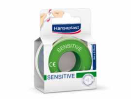 Hansaplast Sensitive Αυτοκόλλητη Ταινία Στερέωσης Φιλική προς το Δέρμα, Υποαλλεργική 5m x 2.5cm, 1 Τεμάχιο