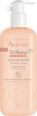 Avene Trixera Nutrition Creme de Douche Κρεμώδες Αφρόλουτρο για Πρόσωπο & Σώμα Ξηρό & Πολύ Ξηρό Δέρμα 500ml