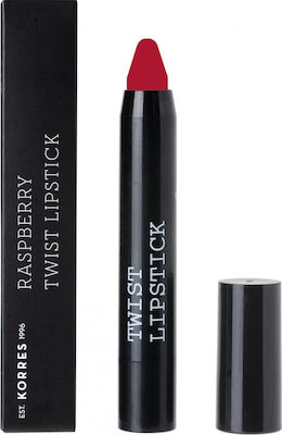 Korres - Raspberry Twist Lipstick Passion Κραγιόν βατόμουρο με πλούσιο χρώμα λάμψη & θρέψη - 2.5gr
