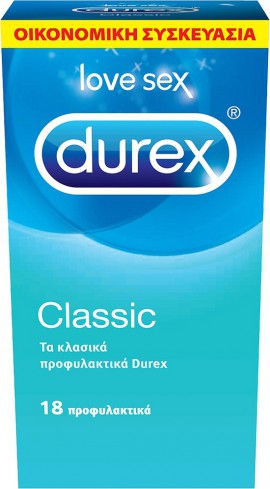 Durex Classic Προφυλακτικά 18τμχ