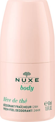 Nuxe Body Reve de The Fresh-Feel Deodorant 24H Roll-On Αποσμητικό για Αίσθηση Φρεσκάδας 50ml