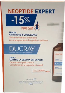 Ducray Neoptide Expert Serum Anti Hair Loss & Growth 2x50ml Promo -15% Ορός Ανάπτυξης Κατά της Χρόνιας Τριχόπτωσης με Διπλή Δράση