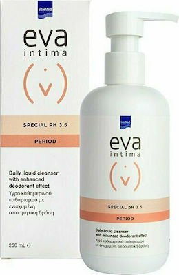 Ιntermed Eva Intima Period Special pH3.5 Καθαριστικό της Ευαίσθητης Περιοχής για Πλύση Κατά τη Διάρκεια της Έμμηνης Ρύσης 250ml