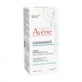 Avene Cleanance AHA Exfoliating Serum 30ml Ορός Απολέπισης, Μειώνει τις Ατέλειες και Συσφίγγει τους Πόρους