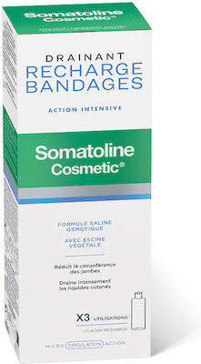 Somatoline Cosmetic Drainant Recharge Bandages Action Intensive Liquid 400ml Υγρό Διάλυμα Επαναπλήρωσης για τους Επιδέσμους Αποσυμφόρησης των Ποδιών