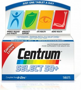 Centrum Select 50+ A To Zinc Συμπλήρωμα Διατροφής γιαΕνήλικες 50 Ετών & Άνω 30Tabs