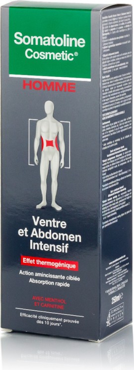Somatoline Cosmetic Man Tummy & Abdomen Intensive Cream 250ml  Κρέμα Εντατικού Αδυνάτισματος Κοιλιάς & Μέσης για Άνδρες