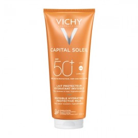 Vichy Capital Soleil LaitSpf50+, 300ml Αντηλιακό Γαλάκτωμα Πολύ Υψηλής Προστασίας Προσώπου-Σώματος για Ευαίσθητες Επιδερμίδες