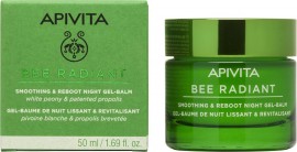 Apivita Bee Radiant Λευκή Παιώνια & Πατενταρισμένη Πρόπολη Gel-Balm Νύχτας για Λείανση και Αναζωογόνηση 50ml