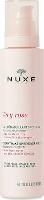 Nuxe Very Rose Creamy Make-up Remover Milk Γαλάκτωμα Ντεμακιγιάζ για Πρόσωπο & Μάτια, 200ml
