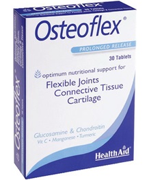 Health Aid Osteoflex Glucosamine With Chondroitin Συμπλήρωμα Διατροφής 30tabs. Συμπλήρωμα διατροφής που βοηθά στη διατήρηση της ευκινησίας των αρθρώσεων, και έχει αποδειχτεί ιδιαίτερα χρήσιμο σε τραυματισμούς και μετεγχειρητικές καταστάσεις.