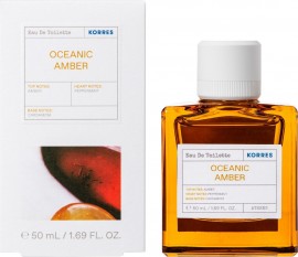 Korres Oceanic Amber Eau de Toilette Ανδρικό Άρωμα Νότες Amber Cardamom Peppermint 50ml