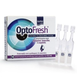 Intermed Optofresh Οφθαλμικές σταγόνες για καθαρισμό ανακούφιση και αναζωογόνηση ξηρών ερεθισμένων και κουρασμένων οφθαλμών 10x0.5ml