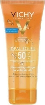 VICHY Ideal Soleil Έξτρα απαλό γαλάκτωμα-gel για νωπή ή στεγνή επιδερμίδα SPF50 200ml