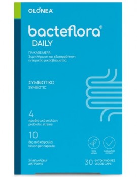 Olonea Bacteflora Daily, Συνδυασμός Προβιοτικών και Πρεβιοτικού - 30caps