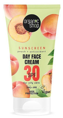 Organic Shop Sunscreen Day Face Cream SPF30 Oily Skin Αντηλιακή Κρέμα Προσώπου για Λιπαρή Επιδερμίδα, 50ml.