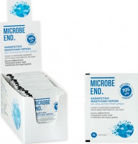 Medisei Microbe End Καθαριστικά Μαντηλάκια Χεριών 60τμχ