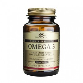 Solgar Omega 3 Double Strength 700mg Συμπλήρωμα Διατροφής Με Ω-3 Για Την Όραση, Την Καρδιά & Τον Εγκέφαλο 30 Μαλακές Κάψουλες