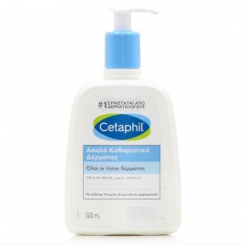 Cetaphil Gentle Skin Cleanser 500ml Απαλό Καθαριστικό Δέρματος για Κανονική, Ξηρή, Ευαίσθητη Επιδερμίδα