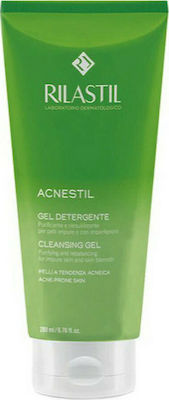 Rilastil Acnestil Cleansing Gel 200ml - Καθαριστικό Προσώπου Για Λιπαρές Μικτές Επιδερμίδες Με Τάση Ακμής