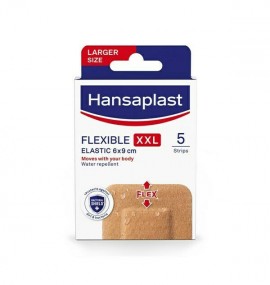 Hansaplast Flexible XXL Strips Ελαστικά Επιθέματα, 6x9cm, 5τεμ
