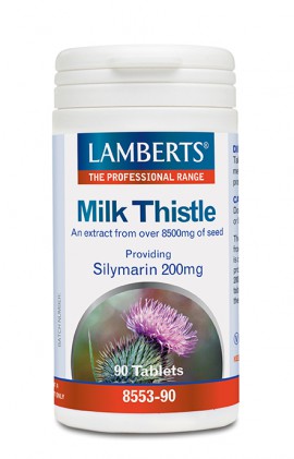 Lamberts Milk Thistle 8500mg, Συμπλήρωμα Διατροφής με Γαϊδουράγκαθο 90 ταμπλέτες