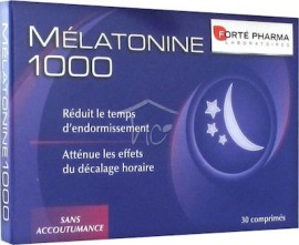 Forte Pharma Melatonine 1000 Συμπλήρωμα Μελατονίνης για την Καταπολέμιση της Αϋπνίας, 30tabs
